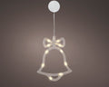 LED Fensterbeleuchtung Glocke transparent warmweiße LED 1x13.5x17.5cm