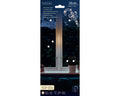 LED Fensterbeleuchtung Zuckerstange transparent warmweiße LED 1x12.5x22cm