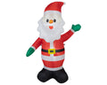 Led aufblasbarer santa mit kaltweißen leds rot weiß grün schwarz 60x115x180cm im fröhlichen wink pose