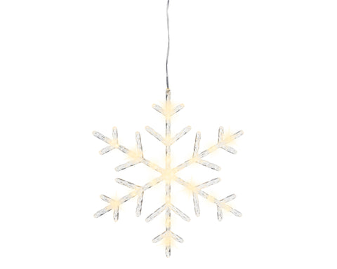LED Schneeflocke 8 Leuchtmodi Outdoor warmweiße LED 1.4x38x33cm