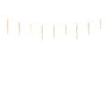 LED Icicle Lichterkette Flash-Effekt Outdoor transparent warmweiße LED 300x39cm