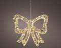 LED Schleife Outdoor gold warmweiße LED 5x48x46cm