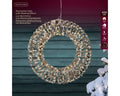 LED Kranz Outdoor gold warmweiße LED 38x8cm