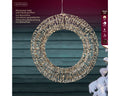 LED Kranz Outdoor gold warmweiße LED 70x15cm