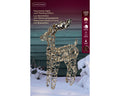 LED Rentier Outdoor gold warmweiße LED 13x37x66cm