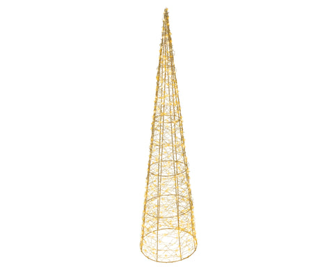 LED Konus Outdoor gold warmweiße & klassischwarme LED 23x90cm
