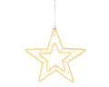 LED Stern Outdoor gold warmweiße & klassischwarme LED 38x1cm