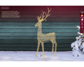 LED Rentier Outdoor gold warmweiße & klassischwarme LED 110x43x270cm