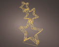 LED Sterne Outdoor gold warmweiße & klassischwarme LED 16x50x80cm