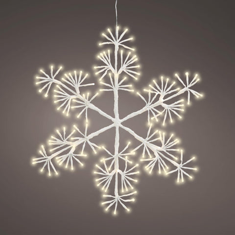 LED-Schneeflocke warmweiß 48 cm