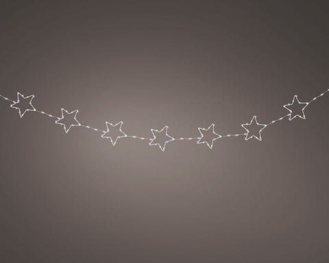 Mirko-LED Sterngirlande softbunt 150 LED / 2.15 m