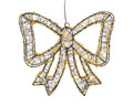 LED Schleife Outdoor schwarz klassischwarme LED 38x4.5x34cm