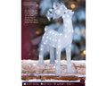 LED Hirsch Acryl Outdoor weiß kaltweiße LED 23x52x71cm