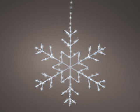 Mikro-LED Schneeflocke kaltweiß 60 cm