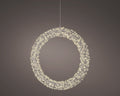 LED Kranz Outdoor silber warmweiße LED 7x58x58cm