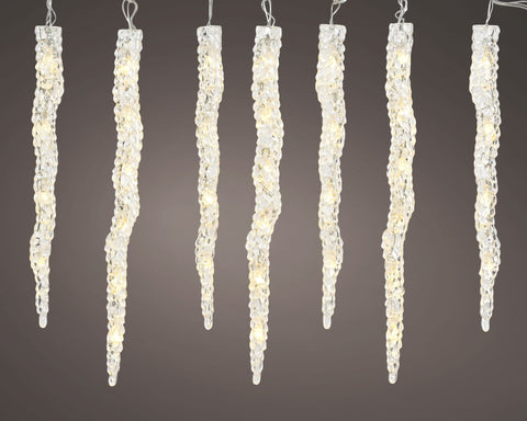LED-Lichterkette „Icicle Lights Twinkle“ warmweiss + RGB 60 LED / 3.6 m