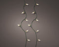 Grüne schnur mit weißen led weihnachtslichtern led vintage lights twinkle warmweiß 120 leds 11,9 m