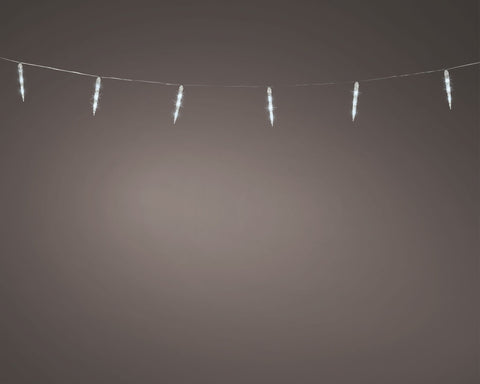 LED-Lichterkette „Icicle Lights“ Schneefallfunktion kaltweiss 8 LED / 2.8m