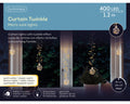 LED Lichtvorhang 8 Leuchtmodi Outdoor gold 400 warmweiße & klassischwarme LED 7.7x120x120cm