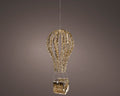 LED Ballon Outdoor gold warmweiße LED 47x47x100cm