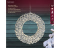 LED Kranz Outdoor silber warmweiße LED 38x9cm