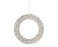LED Kranz Outdoor silber warmweiße LED 58x10cm