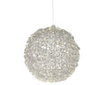 LED Kugel Outdoor silber warmweiße LED 55cm