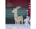 LED Rentier Outdoor silber warmweiße LED 20x57x104cm