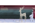 LED Rentier Outdoor silber warmweiße LED 96x35x200cm
