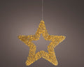 LED Stern Outdoor gold klassischwarme LED 78x12cm