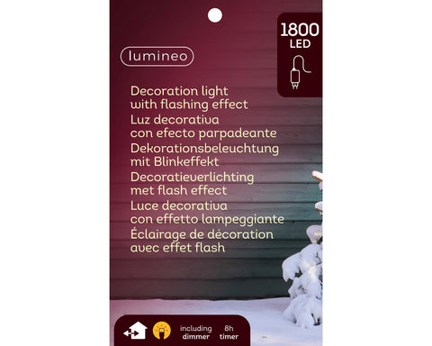 LED Kranz Outdoor gold klassischwarme LED 34x180cm