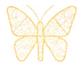 LED Schmetterling Outdoor gold warmweiße & klassischwarme LED 1x38x30cm