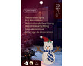 LED Schneemann Stoff Outdoor warmweiße LED 15x57x67cm