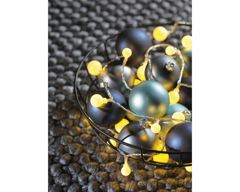 LED Cherrybeleuchtung Outdoor transparent 120 warmweiße LED 900cm