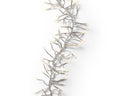 LED Lichterkette Cluster 8 Leuchtmodi Outdoor transparent 768 warmweiße LED 700cm