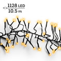 LED Lichterkette Cluster 8 Leuchtmodi Outdoor schwarz 1128 klassischwarme LED 1050cm