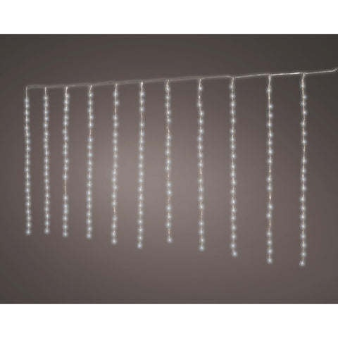 LED Balkonbeleuchtung 5 Leuchtfunktionen kaltweiss 200 LED / 2x1 m