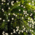 LED Lichterkette Cluster 8 Leuchtmodi Outdoor schwarz 1512 warmweiße LED 1400cm