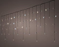 LED Icicle Lichterkette 8 Leuchtmodi Outdoor schwarz 175 warmweiße & kaltweiße LED 750x50cm
