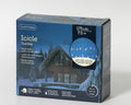 LED Icicle Lichterkette 8 Leuchtmodi Outdoor schwarz 175 warmweiße & kaltweiße LED 750x50cm
