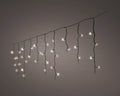 LED Icicle Lichterkette 8 Leuchtmodi Outdoor schwarz 175 warmweiße LED 750x50cm