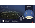 LED Lichternetz Outdoor schwarz 96 warmweiße LED 130x100cm