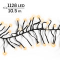 LED Lichterkette Cluster 8 Leuchtmodi Outdoor schwarz 1128 warmweiße & klassischwarme LED 1050cm