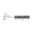 LED Lichterkette Cluster 8 Leuchtmodi Outdoor schwarz 768 softbune LED 700cm
