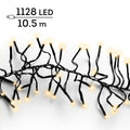 LED Lichterkette Cluster 8 Leuchtmodi Outdoor schwarz 1128 softgoldene LED 1050cm