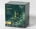 LED Lichterkette Cluster 8 Leuchtmodi Outdoor schwarz 1512 softgoldene LED 1400cm