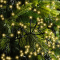 LED Lichterkette Cluster 8 Leuchtmodi Outdoor schwarz 1512 softgoldene LED 1400cm