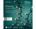 LED Cherrybeleuchtung 8 Leuchtmodi Outdoor schwarz 750 bunte LED 1600cm