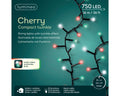 LED Cherrybeleuchtung 8 Leuchtmodi Outdoor schwarz 750 bunte LED 1600cm
