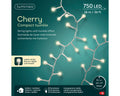 LED Cherrybeleuchtung 8 Leuchtmodi Outdoor transparent 750 warmweiße LED 1600cm